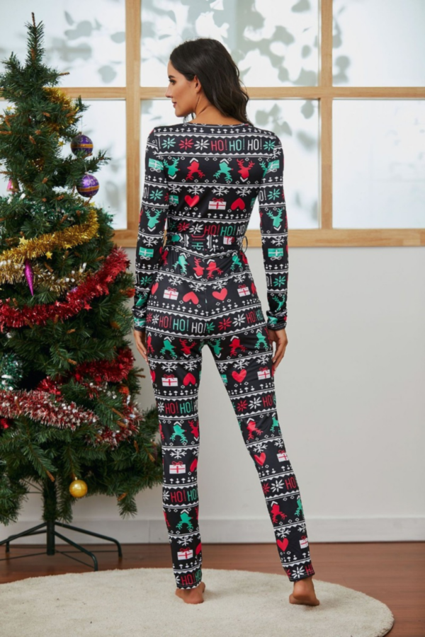 Christmas-sports-tight-jumpsuit-back